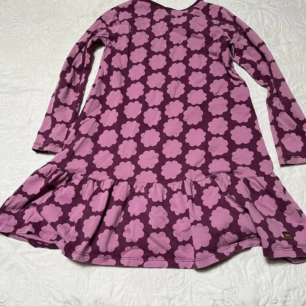 Tea Collection Printed Ruffle Dress Size 7 - Picture 3 of 7